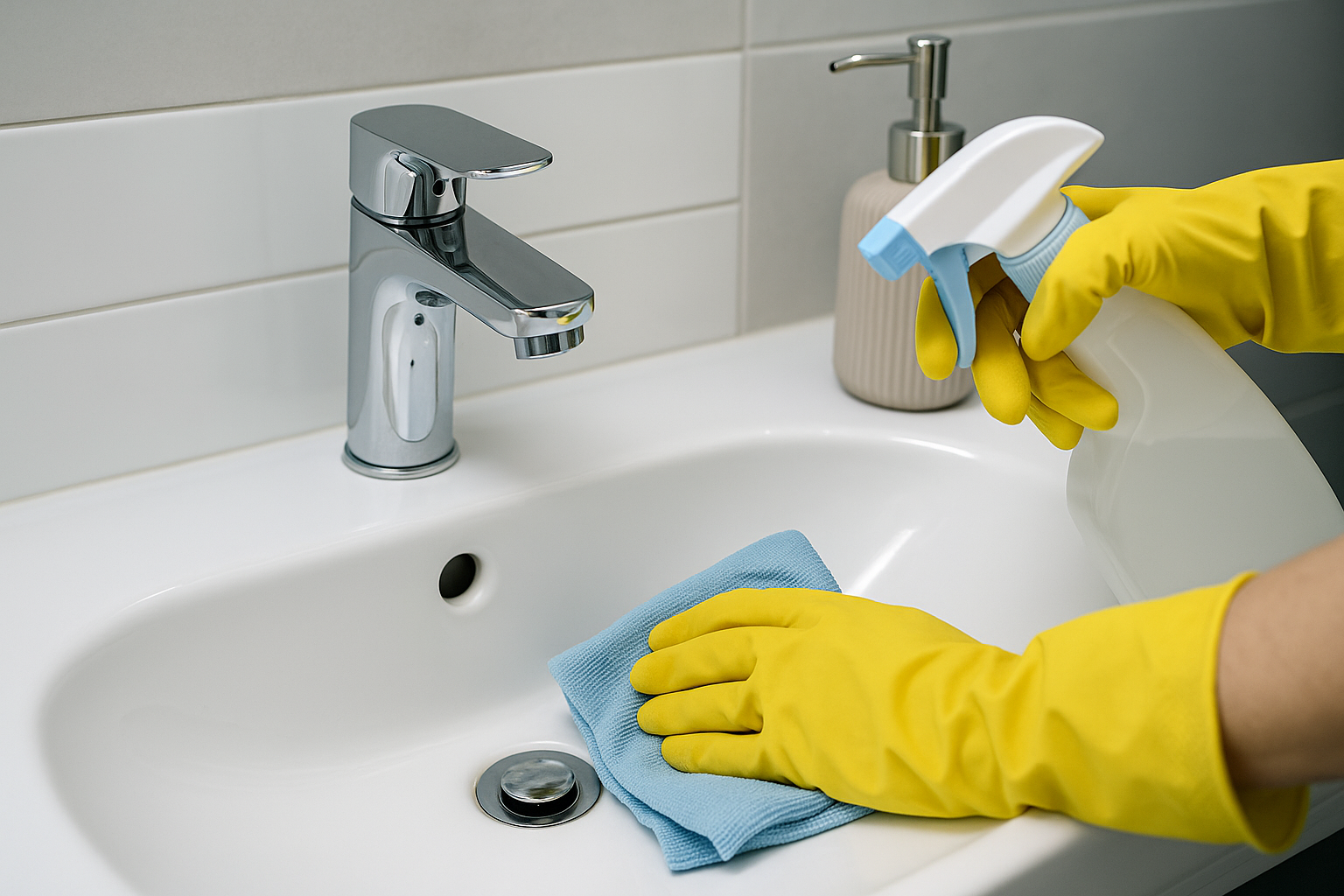 Sanitärhygiene und Entkalkung in Bädern